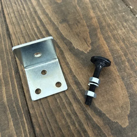 Body up alarm bracket set, adjustable. New 1-3/4 x 1-3/4.