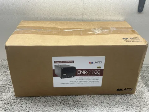 NEW ACTI ENR-110 STANDALONE 4-CHANNEL, 2-BAY, 10MP DESKTOP NVR