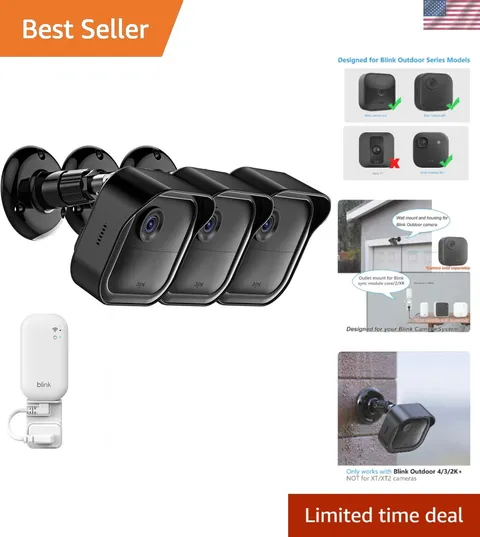3 Pack Blink Outdoor Camera Mount with Sync Module Mount for Outdoor 4/2K+