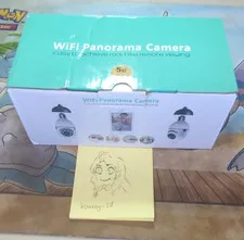 WiFi Panorama E26 Bulb Camera IP/Network Wireless Wi-Fi Indoor White 1pk