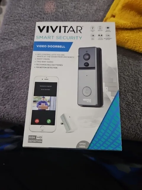 Vivitar DB210 Wireless Video Doorbell Smart Security Camera with Wi-Fi