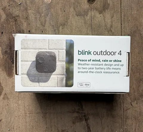 Blink Outdoor 4 Wireless Wi-Fi 1080p Outdoor Battery Camera, Black, Alexa