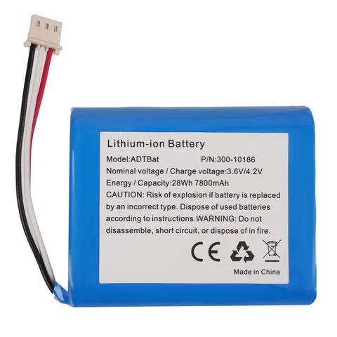 ADT Battery Replacement,3.6V/4.2V Lithium-ion Battery Replacement for ADT Pan...
