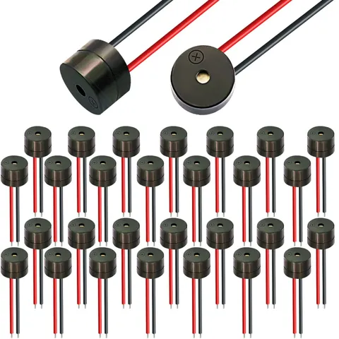 30Pcs DC 12V Electronic DC Buzzer 5v Alarm Active Piezo Beep Sound ABS Housin...