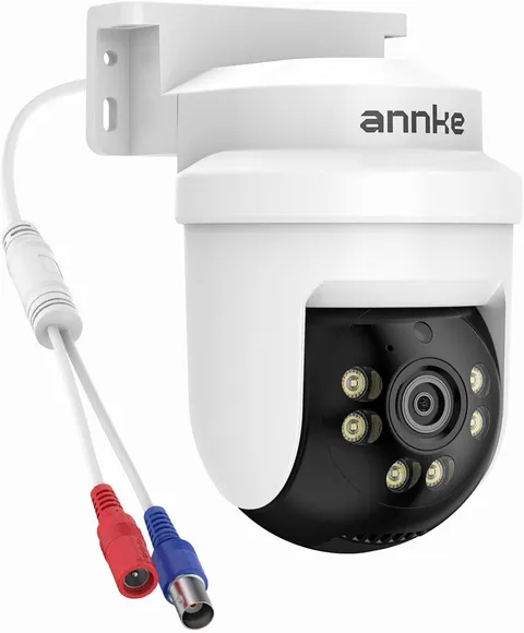 5MP TVI CCTV Home Surveillance Dome PT Wired Camera with 350° Pan and 90° Tilt,