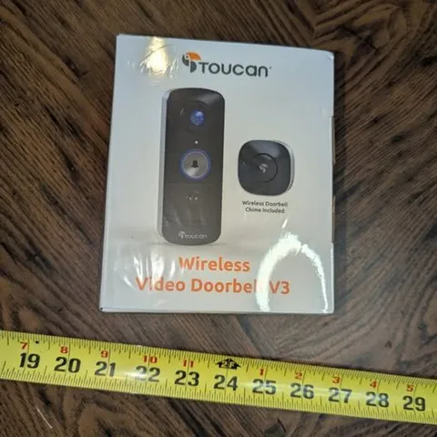 Toucan® V3 Wireless 1080p Video Doorbell with Chime – No Monthly Fee Required