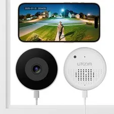 Window 3MP 2K, 2.4GHz & 5GHz Indoor Cameras for Home with Al Color Night Visi...