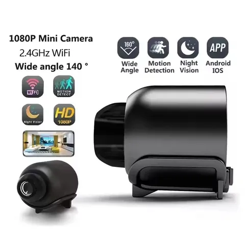New X5 Mini Camera 1080P Clear Night Vision Lightweight Portable Premium Cams 