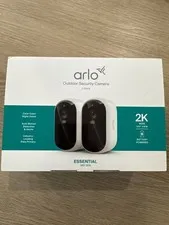 (2-Pack) Arlo Outdoor 2K Security Camera Essential 3rd Gen - Battery Powered