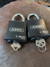Lot of 2 ABUS 83WP/63 Extreme Series Padlock Weatherproof Hardened Steel Read