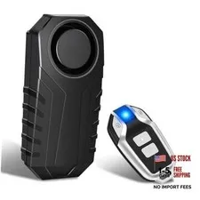 Wireless Bike Alarm with Blue Light Remote | 113dB Vibration 1PK SF22R-09C