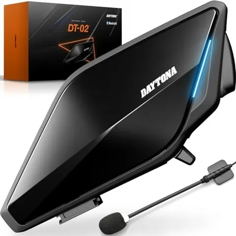 Daytona DT-02 Motorcycle Intercom 8-Way Communication Low Latency Waterproof