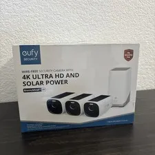eufy S330 eufyCam 3 Wireless 4K Security Camera Integrated Solar Panel 3-Cam Kit