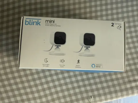 Blink Mini Indoor Plug-In HD Smart Security Camera - Pack of 2