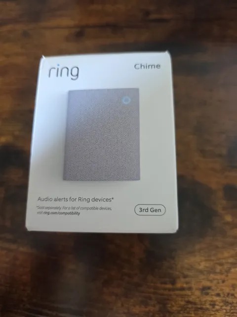 Ring Chime 3rd Gen Enhanced Audio Real-Time Alerts Home Security Easy Plug In