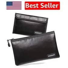 Fiberglass Fireproof Bag - Secure Storage for Money & Important Papers