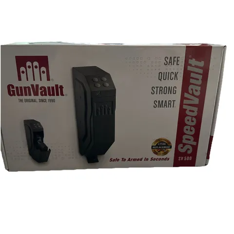 GunVault SpeedVault SV500 Pistol Handgun Safe Keyed/Digital Keypad New Open Box