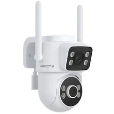 4MP WiFi Security Cameras Wireless Pan/Tilt Outdoor Audio Dual Lens Night Vision