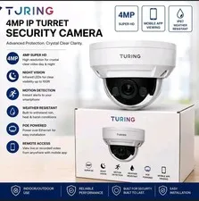 TURING 4MP IR DOME NETWORK CAMERA TI-NFD044 intelligent monitoring WDR DNR NEW