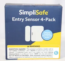 SimpliSafe Entry Sensor 4 Pack Door Window Wireless Contact Gen 3 ES3 White New