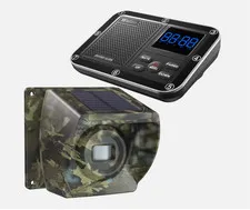 Wuloo Solar Driveway Alarm Wireless Long Range Outdoor Motion Sensor Timer Camo