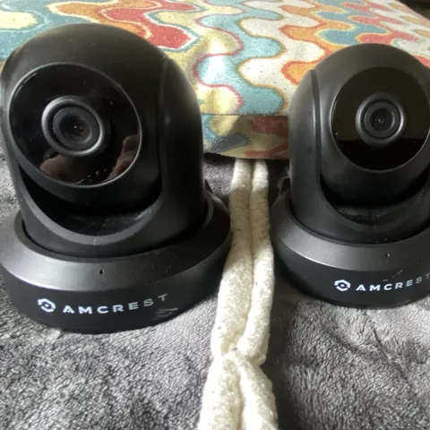 Amcrest IPM-721B 720p Wireless Pan/Tilt Indoor Black Security Cameras 2 Pack