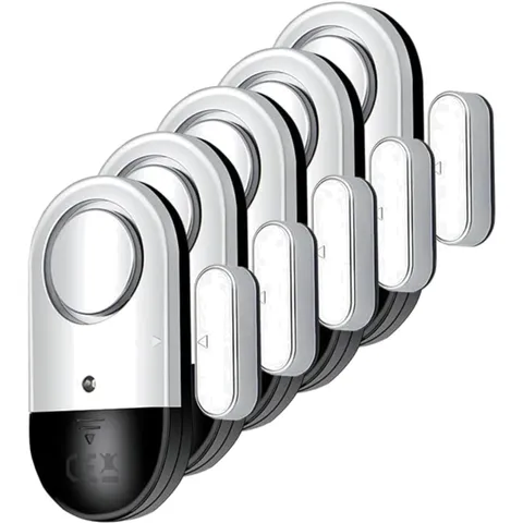 120 dB Wireless Door & Window Alarm Sensor 5 Pack – Secure Your Home with Ease