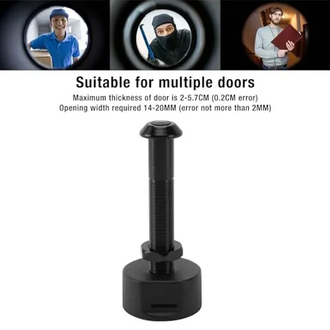Smart 180 Degree Wide Angle Door Viewer Camera, 2MP HD Door Camera
