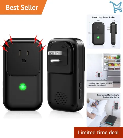 Power Failure Alarm Battery Operated Loud 110dB with LED Flash for Home Security