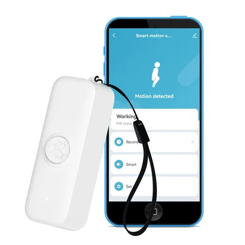 Wi-Fi Motion Sensor: Smart Detector PIR Infrared Sensor 1-Pack