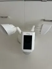 Ring Floodlight Cam Wired 1080p Outdoor Motion Floodlight Wi‑Fi Alexa White