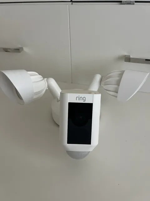 Ring Floodlight Cam Wired 1080p Outdoor Motion Floodlight Wi‑Fi Alexa White