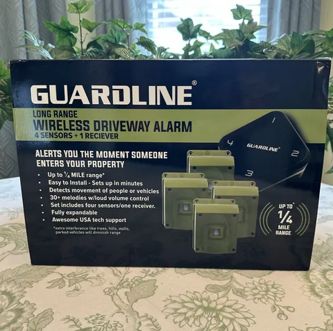 Guardline GL5000 Long Range Wireless Driveway Alarm 1/4 Mile Range Motion Sensor