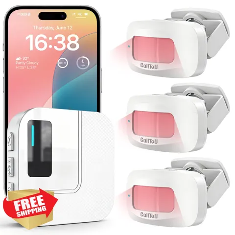 CallToU Wi-Fi Motion Sensor Chime White 3+1
