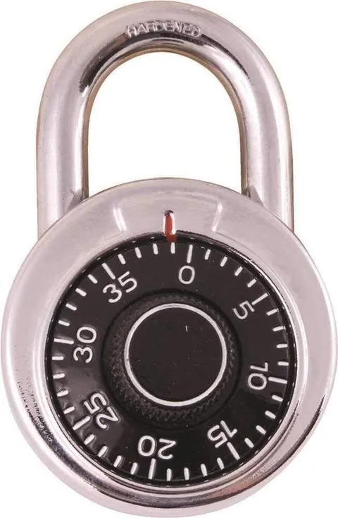 SINGLE DIAL 3 DIGIT COMBINATION PADLOCK     FREE USA S&H