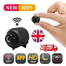 1080P Mini Camera Wireless WiFi Security Surveillance Tiny Cam Night Vision UK.
