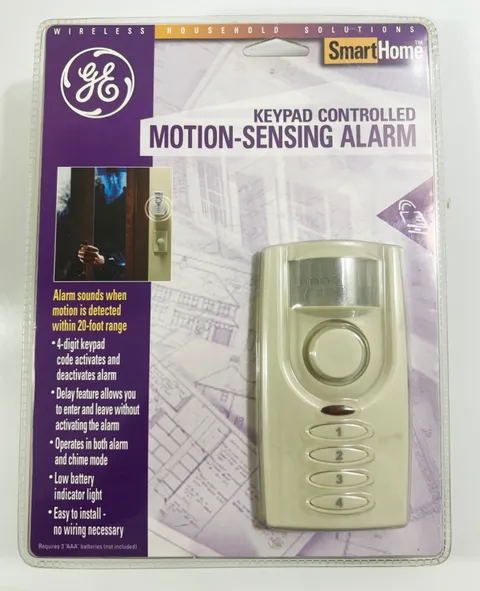 GE Keypad Controlled Wireless Motion-Sensing Alarm Smart Home NEW SEALED
