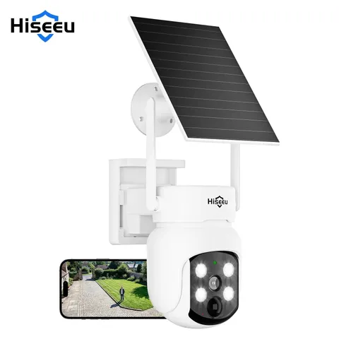 4MP Solar PTZ Security Camera Wireless Outdoor 2.4G/5.8G Wifi Battery Powered