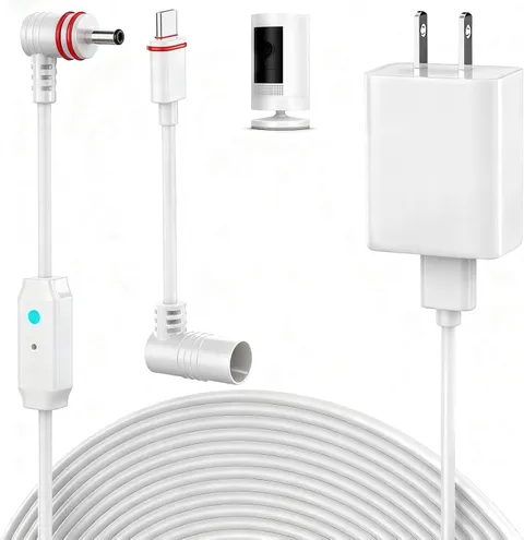 25FT Power Cord Compatible with Security Camera