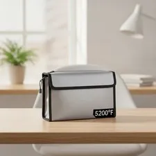 Luxury Fireproof Organizer Bag with Electronic Lock - Ultimate Safety Solution