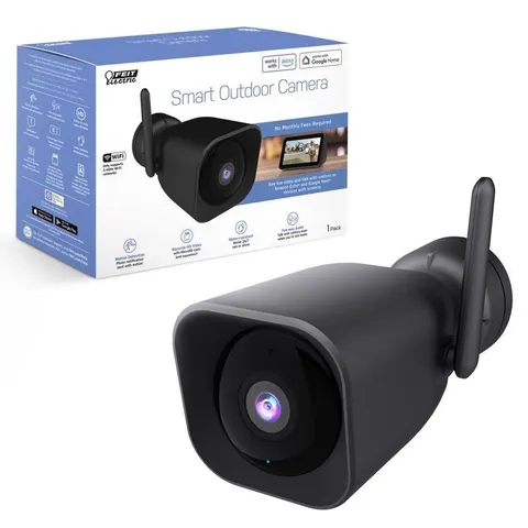 Feit Smart Home Outdoor Plug-in WiFi Security Camera Black