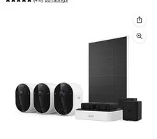 Arlo Pro 2K HDR (6th Gen) Outdoor Camera 3-Pack Solar/Charger/Battery