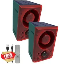 HULPPRE Solar Motion Alarm 2pk Loud Noise Maker
