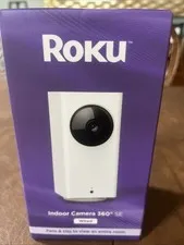 NEW Roku Smart Home Indoor Camera 360° SE Wi-Fi  Connected - Wired Security