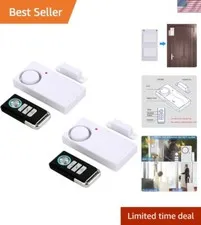Easy Install Wireless Door Alarm with Remote - Protect Kids Near Pools (2 Pack)