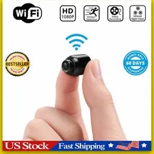 Mini Camara Oculta Espia De Seguridad WiFi 1080P Inalambrica Con Audio y Video