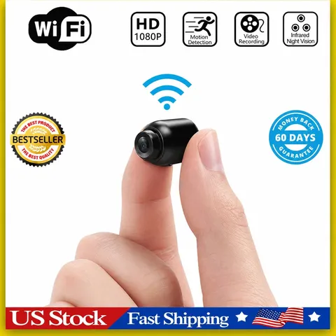 Mini Camara Oculta Espia De Seguridad WiFi 1080P Inalambrica Con Audio y Video