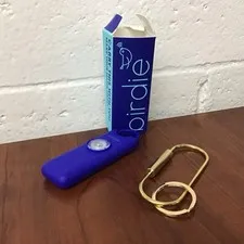 She's Birdie Original Personal Safety Alarm Siren Light Key Chain “Indigo” 