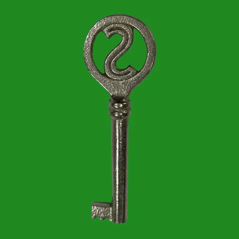 Replacement 'S' Key for Compatible Lock on Wardrobe, Drawer, Cabinet, Chests BZP