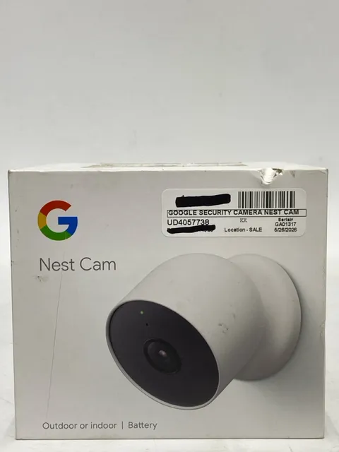 Google Nest Cam Indoor/Outdoor Battery Surveillance Camera (UD4057738)